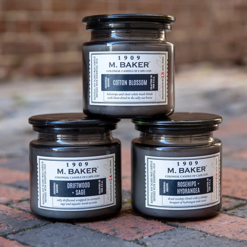 Sojová vonná svíčka lékárenská dóza 396 g Colonial Candle M Baker - Cotton Blossom