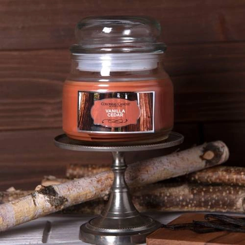 Soja-Duftkerze Vanille-Zeder Colonial Candle - Vanilla Cedar