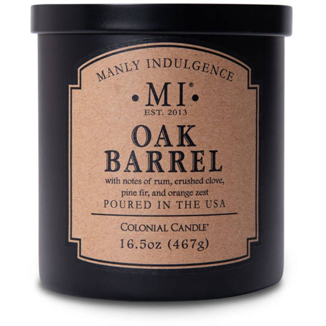 Candela di soia profumata da uomo Colonial Candle - Oak Barrel