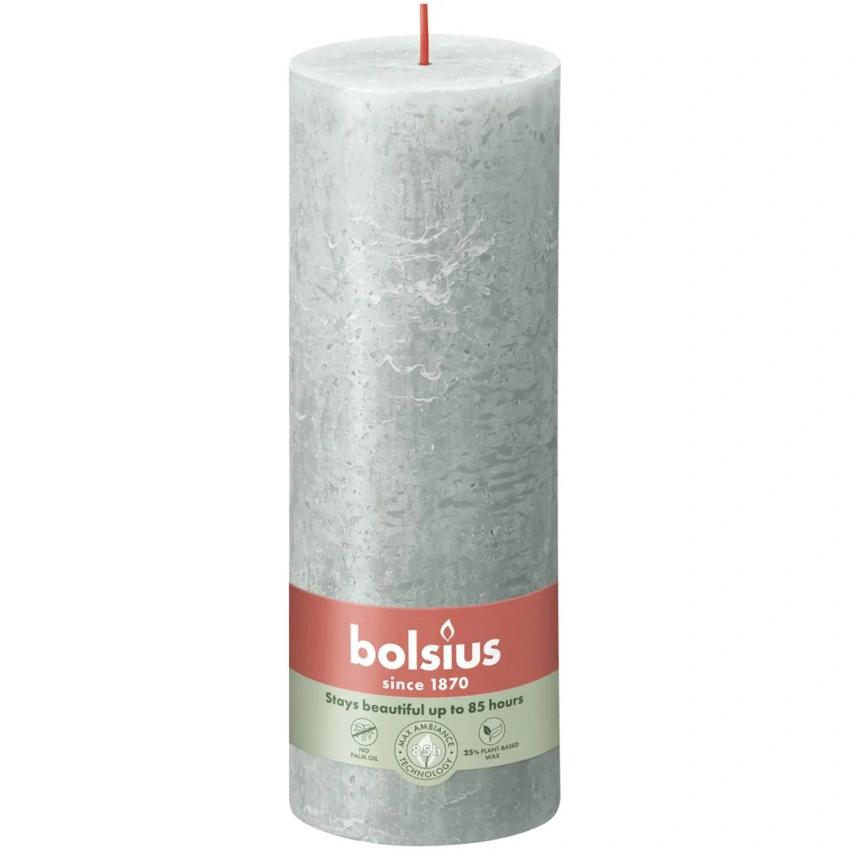Bolsius tronco rústico poste de vela Rustic Shine 190/68 mm 19 cm - Verde Jade