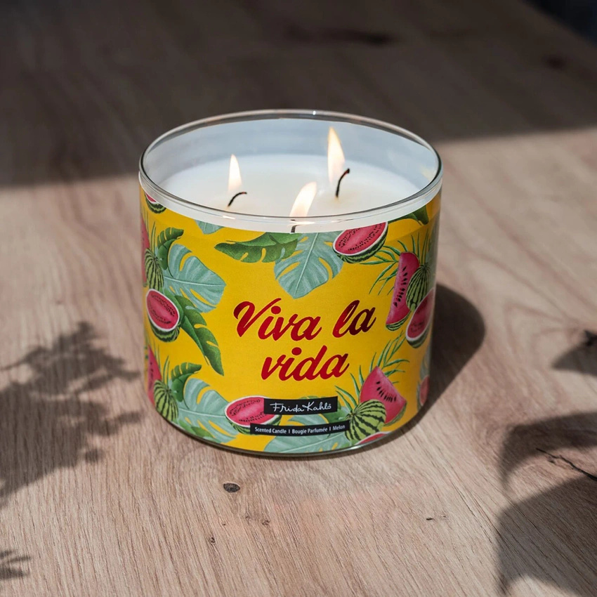 Frida Kahlo Duftkerze im Glas exotische Viva la Vida 400 g