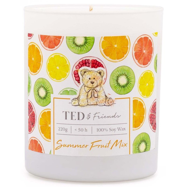 Duftkerze soja im Glas Frucht - Summer Fruit Mix Ted Friends
