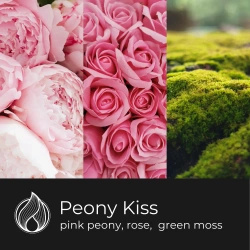 Candle World potje soja geurkaars Peony Kiss 120 Pioenroos