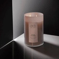 Colonial Candle Sophisticated masculine soy scented candle 22 oz 623 g - Gray Tweed