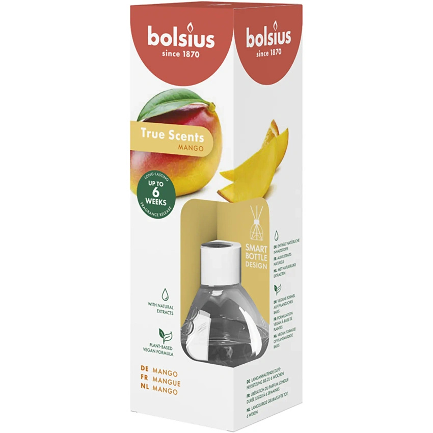 Bolsius dyfuzor zapachowy patyczki 60 ml True Scents szkło - Mango