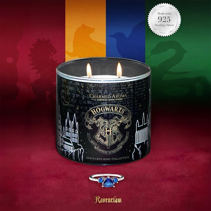 Candela per gioielli Aroma Charmed Harry Potter Hogwarts Anello Corvonero