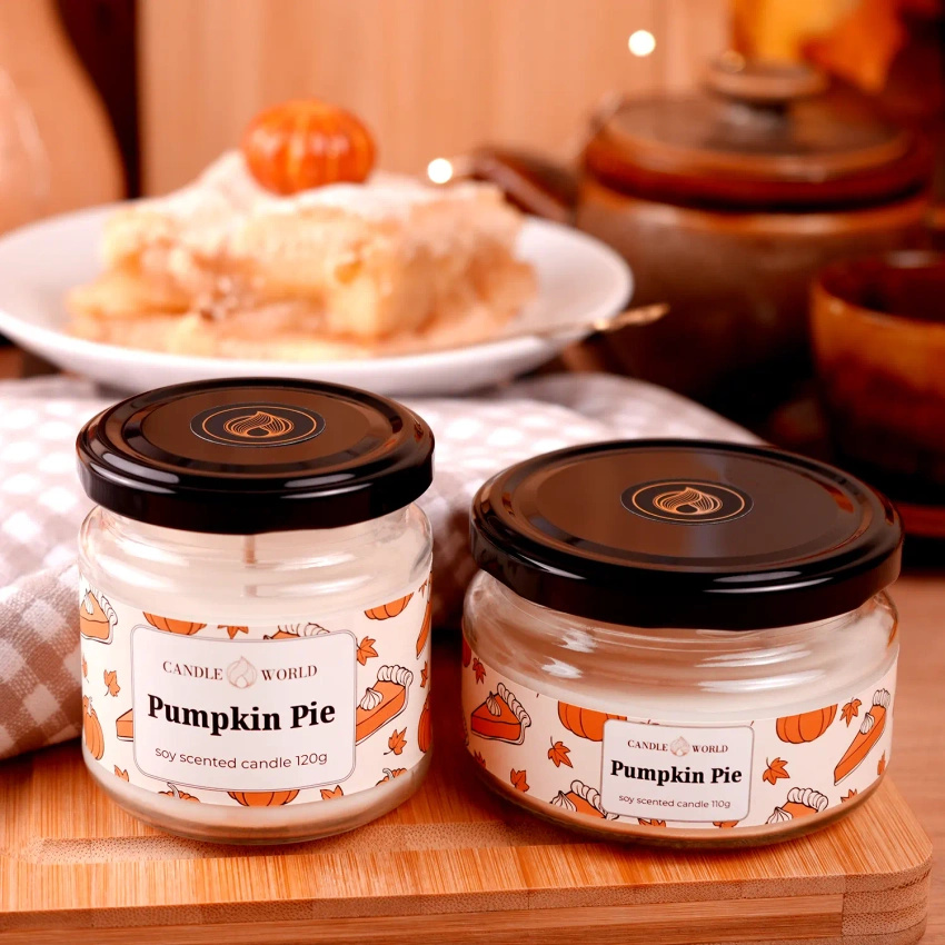 Candle World soy scented candle jar Pumpkin Pie 120 g