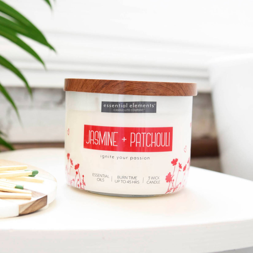 Soy scented candle Jasmine Patchouli Candle-lite