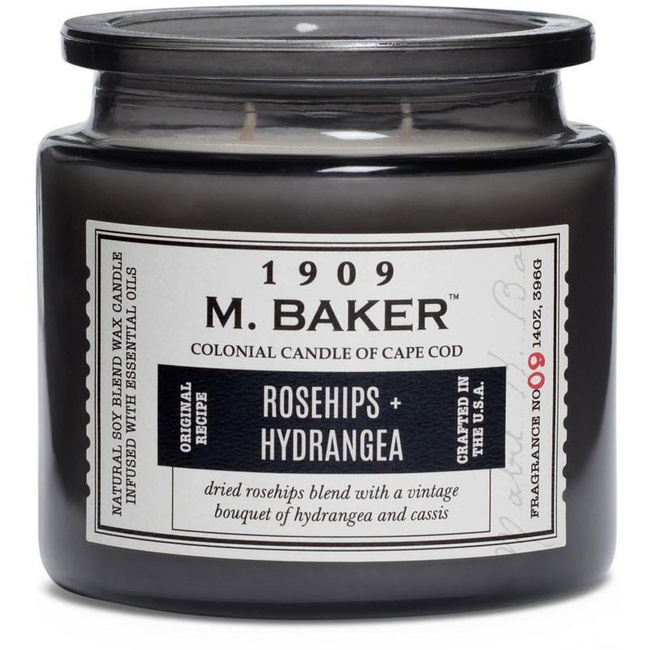 Soja geurkaars apotheekpot 396 g Colonial Candle M Baker - Rosehips Hydrangea