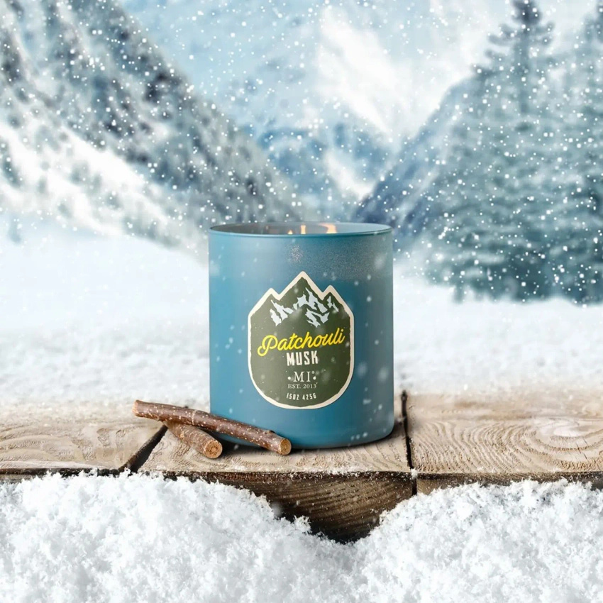 Candela profumata per uomo Patchouli Musk Colonial Candle