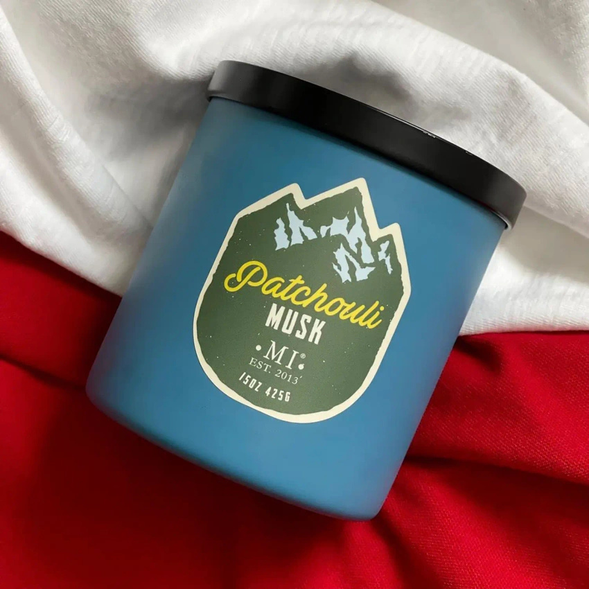 Candela profumata per uomo Patchouli Musk Colonial Candle