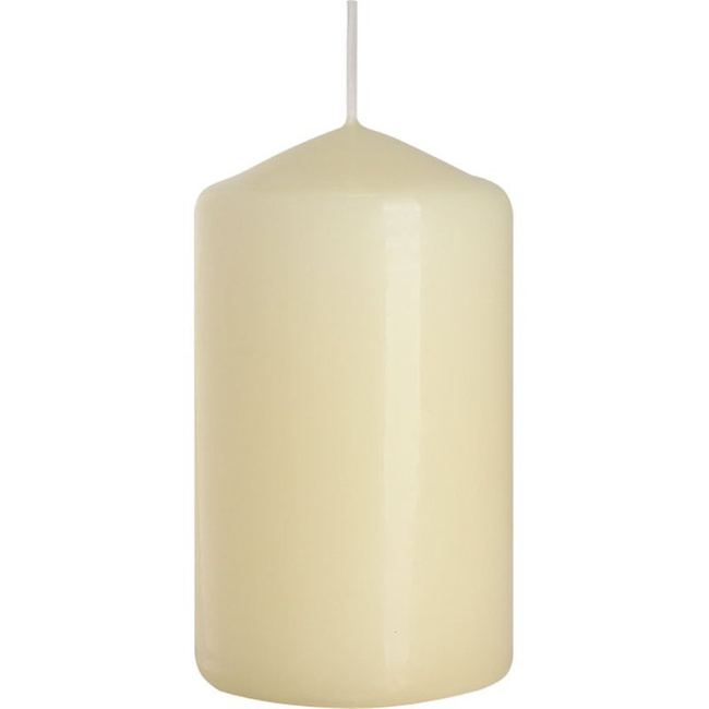 Pillar unscented candle Bispol 100/58 mm - Cream