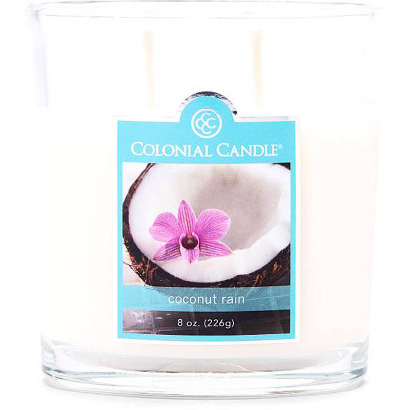 Ovale geurkaars Colonial Candle 226 gr - Coconut Rain