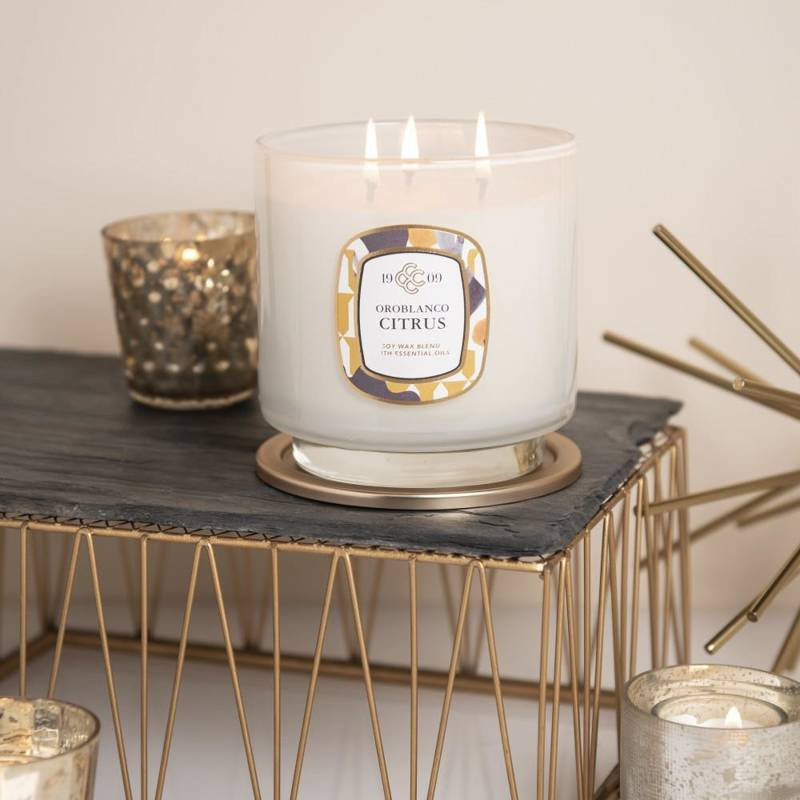 Bougie parfumée luxueuse Oroblanco Citrus Colonial Candle