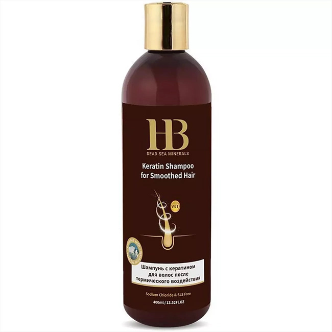 Regenerierendes Keratin-Shampoo für strapaziertes Haar mit Mineralien aus dem Toten Meer 400 ml Health & Beauty