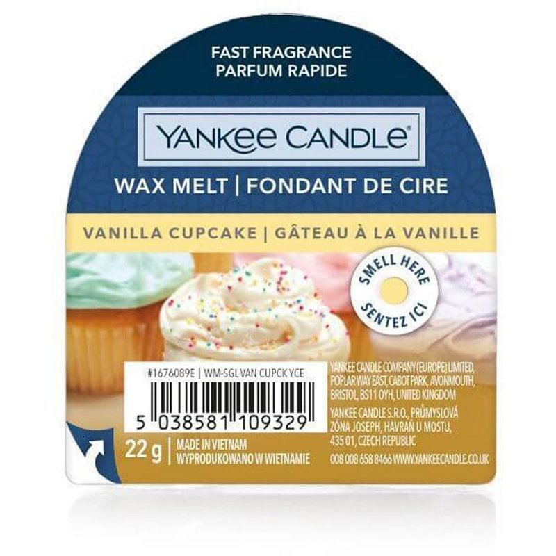 Yankee Candle Vanilla cera profumata 0,8 oz 22 g - Cupcake