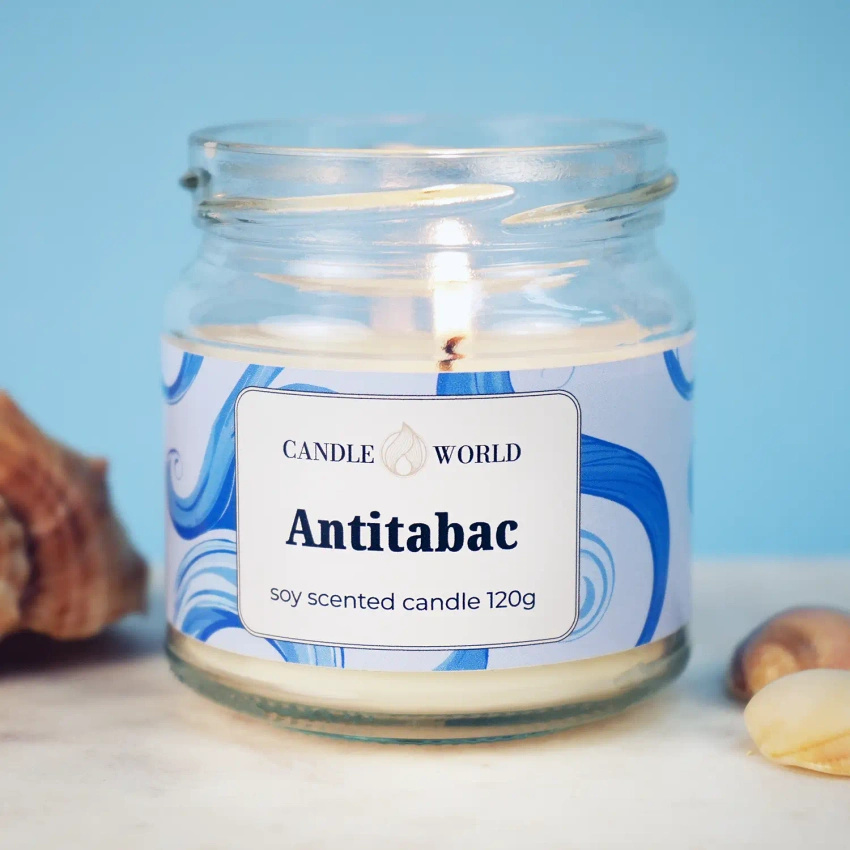 Candle World soja antirook geurkaars pot Antitabac 120 g