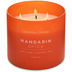 Colonial Candle Pop Of Color vonná sojová svíčka ve skle 3 knoty 14,5 oz 411 g - Mandarin Spice