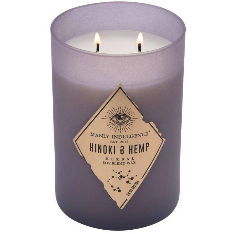 Candela di soia profumata per lui Hinoki Hemp Colonial Candle