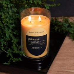 Masculine soy scented candle Energize Colonial Candle