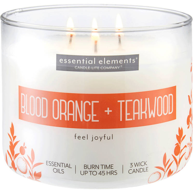 Sojová vonná svíčka Blood Orange Teakwood Candle-lite