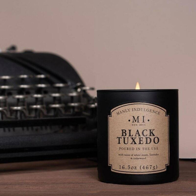 Colonial Candle soy scented candle in glass 16.5 oz 467 g - Black Tuxedo
