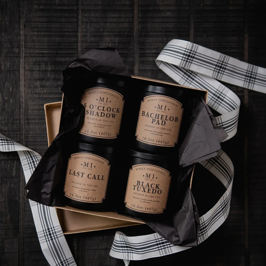 Pánská sojová vonná svíčka Colonial Candle - Bachelor Pad