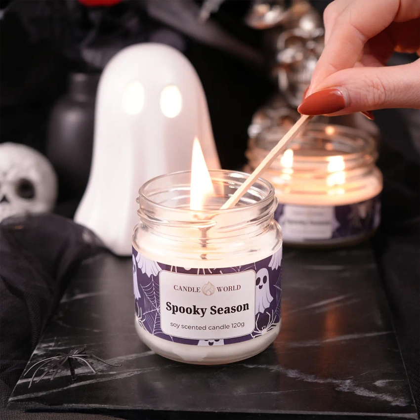 Candle World soy scented candle jar Spooky Season 120 g Dark forest