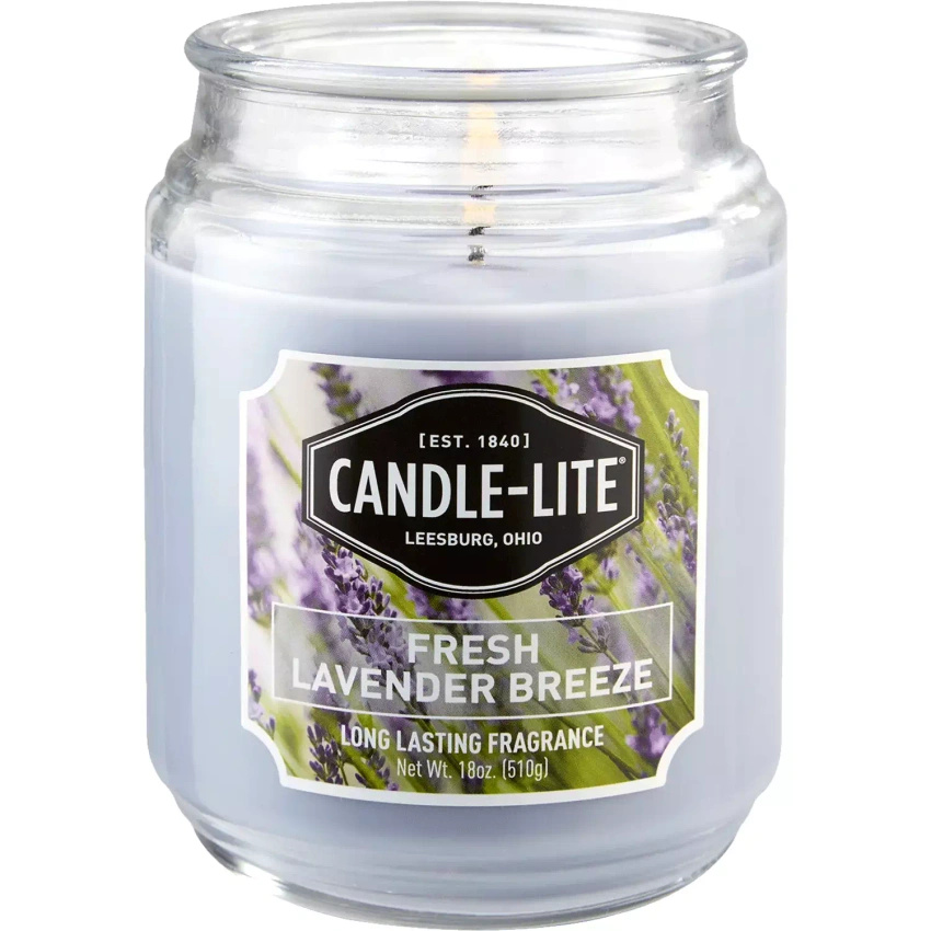 Vela perfumada natural Fresh Lavender Breeze Candle-lite