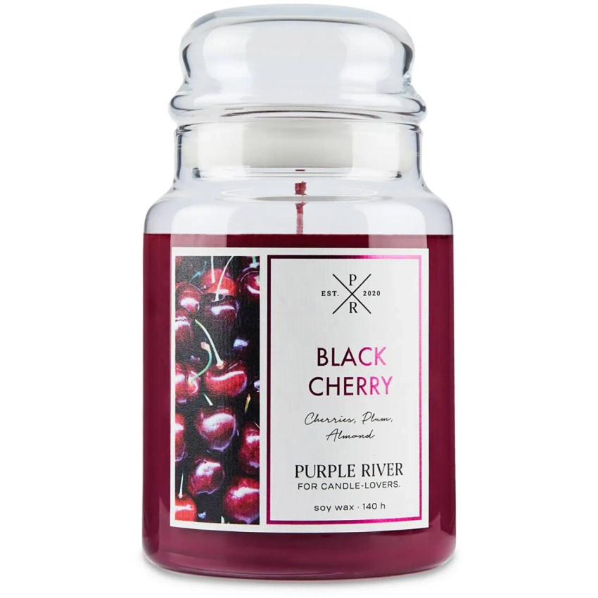 Duftkerze soja Black Cherry Purple River 623 g