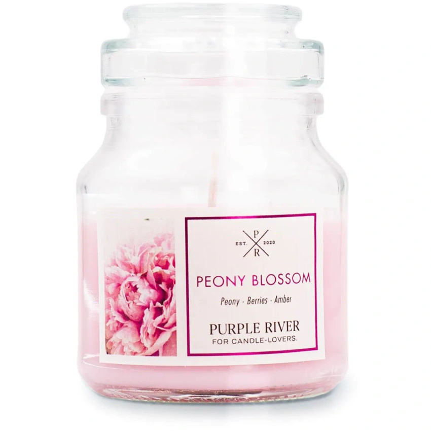 Sojová vonná svíčka Peony Blossom Purple River 113 g