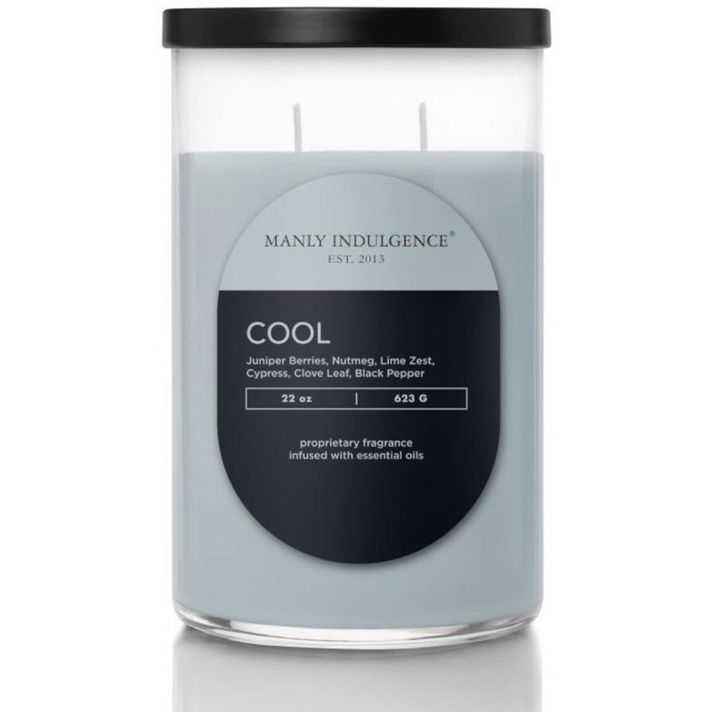 Vela aromática para hombre de soja Cool Colonial Candle