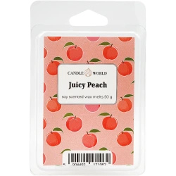 Candle World vonný sójový vosk Juicy Peach 50 g Broskev