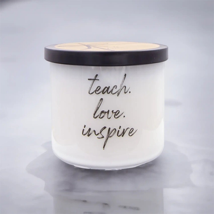 Grande bougie parfumée au soja Colonial Candle Luxe 3 mèches 14,5 oz 411 g - Teach Love Inspire