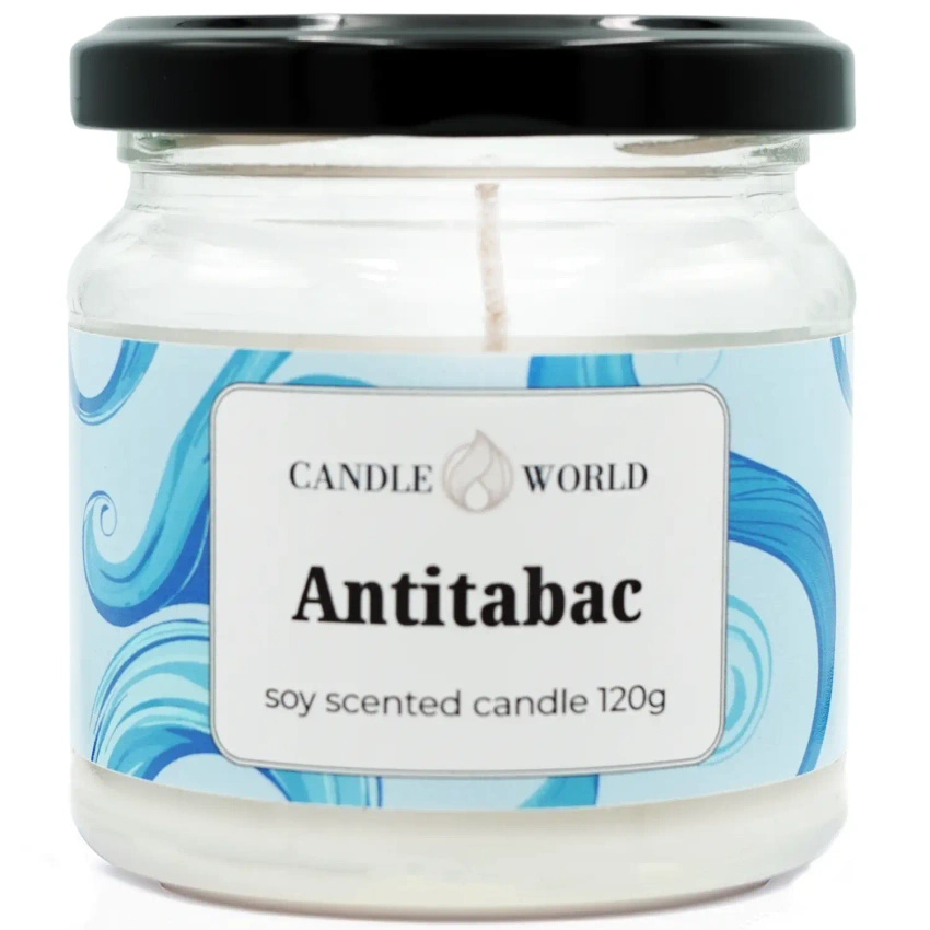 Candle World sojowa świeca zapachowa antynikotynowa słoik Antitabac 120 g
