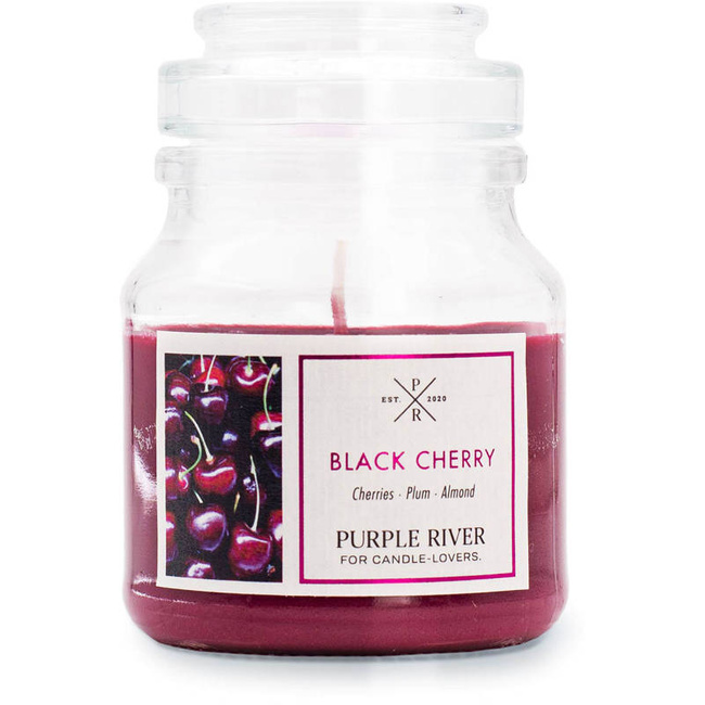 Soy scented candle Black Cherry Purple River 113 g