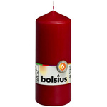 Bolsius pillar unscented solid candle 15 cm 150/58 mm - Winered