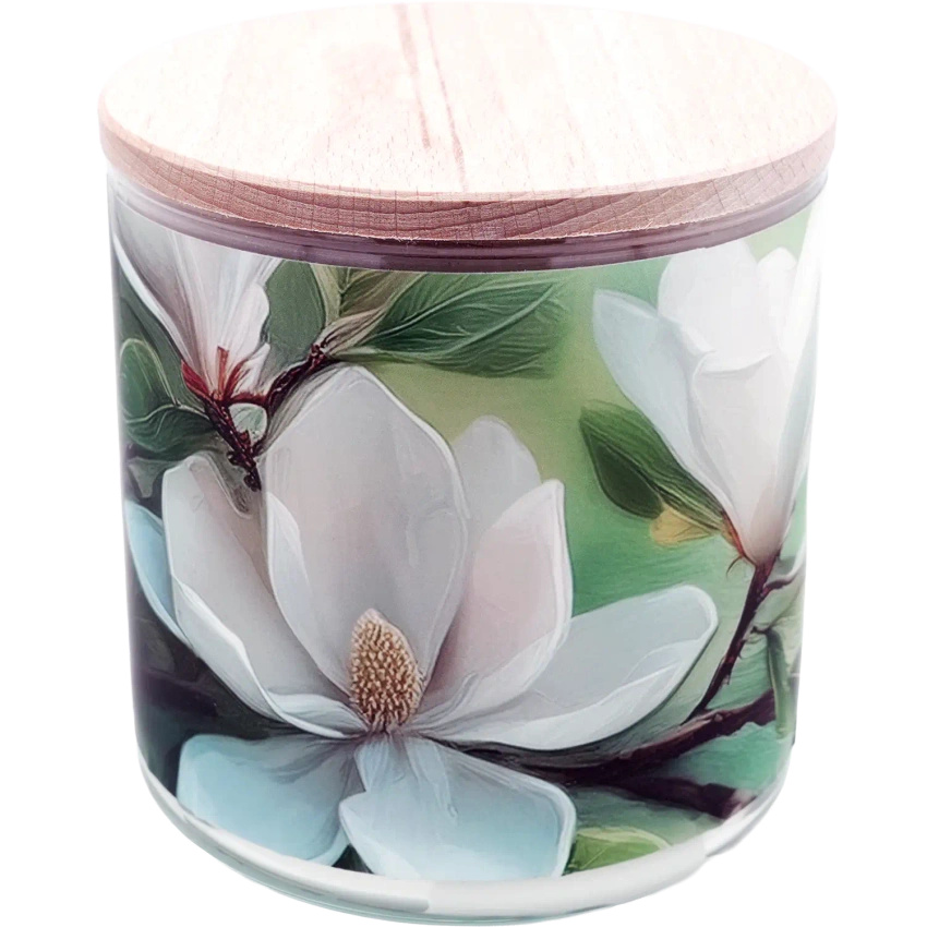 Candle World sójová svíčka s květinovou vůní 3 knoty Blooming Magnolia 460 g