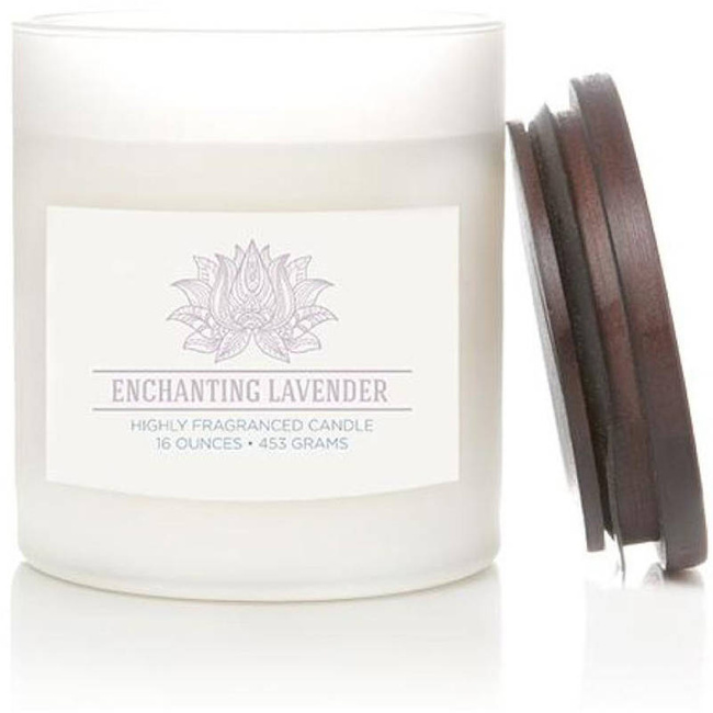 Sójová svíčka s vůní Colonial Candle ve skle přírodní 16 oz 453 g - Enchanting Lavender