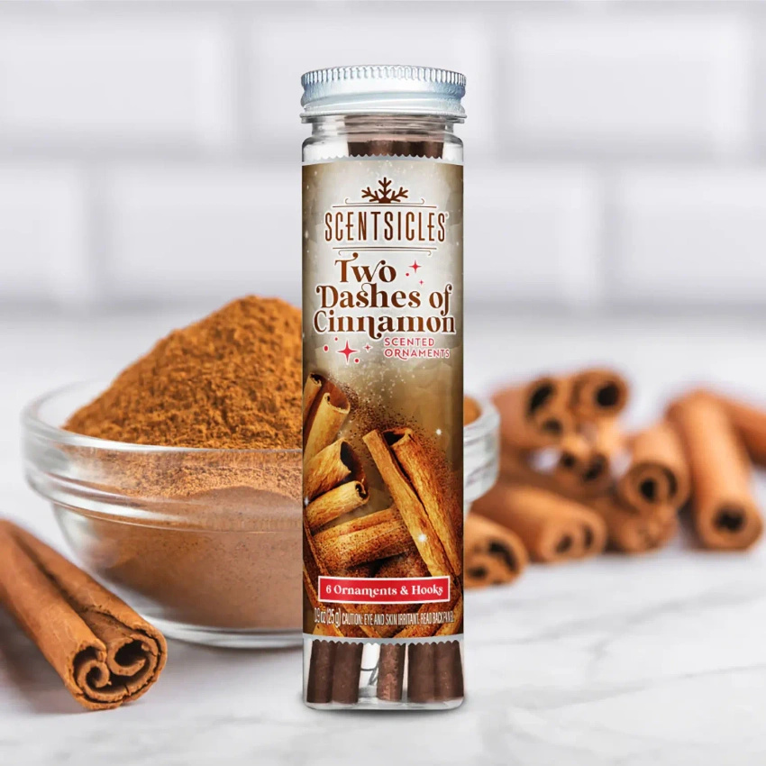 Scentsicles scented sticks for the Christmas tree cinnamon 6 pcs - Two Dashes Of Cinnamon