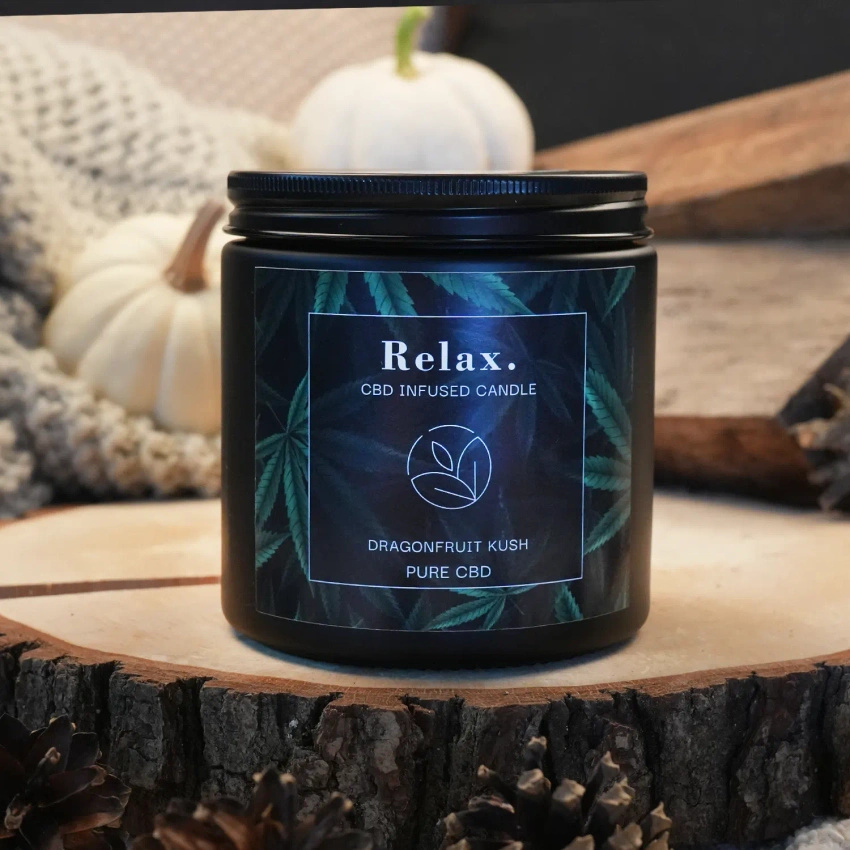 Soja Duftkerze im Glas CBD Relax Dragonfruit Kush Candle Brothers 350 g