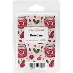 Candle World wosk zapachowy sojowy Rose Jam 50 g Róża