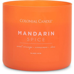 Colonial Candle Pop Of Color kvapioji sojų pupelių žvakė stiklinėje 3 dagčiai 14,5 uncijos 411 g - Mandarin Spice