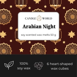 Candle World cera profumata alla soia Arabian Night 50 g