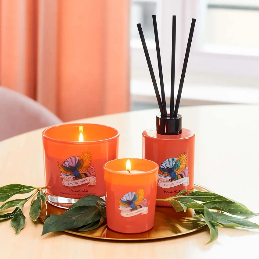 Frida Kahlo scented candle in glass jasmine rose Exotic Jasmine 180 g