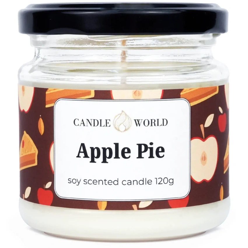Candle World soy scented candle jar Apple Pie 120 g