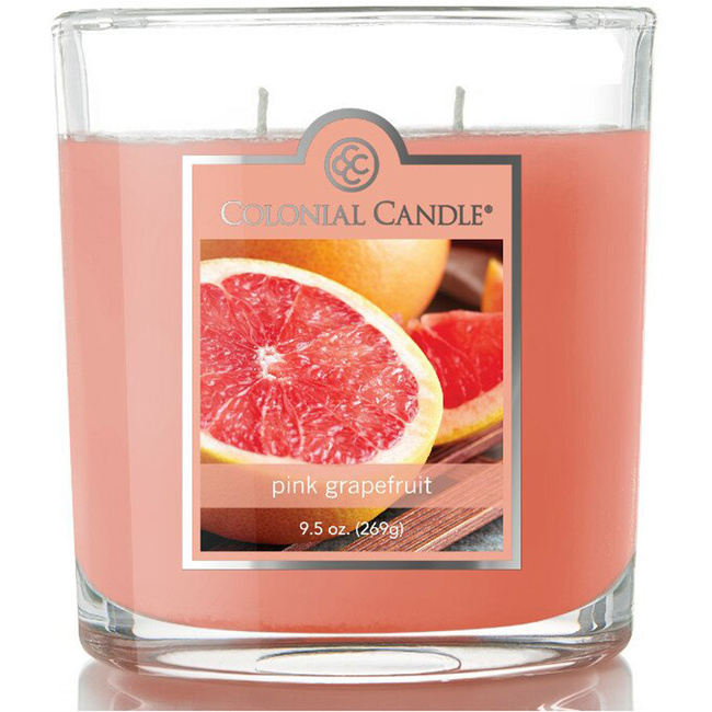 Soy scented candle in glass - Pink Grapefruit Colonial Candle