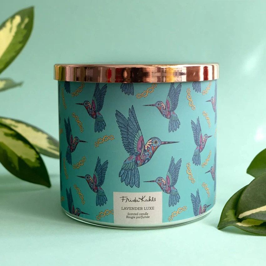 Frida Kahlo bougie parfumée en verre lavande vanille Lavender Luxe 400 g