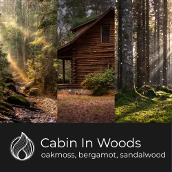 Candle World wosk zapachowy sojowy Cabin In Woods 50 g drzewny