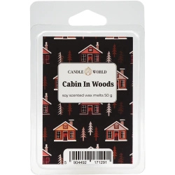 Candle World cera perfumada de soja Cabin In Woods 50 g woody